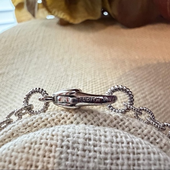 Judith Ripka Silver Chain Necklace with Heart Accents - Picture 4 of 8